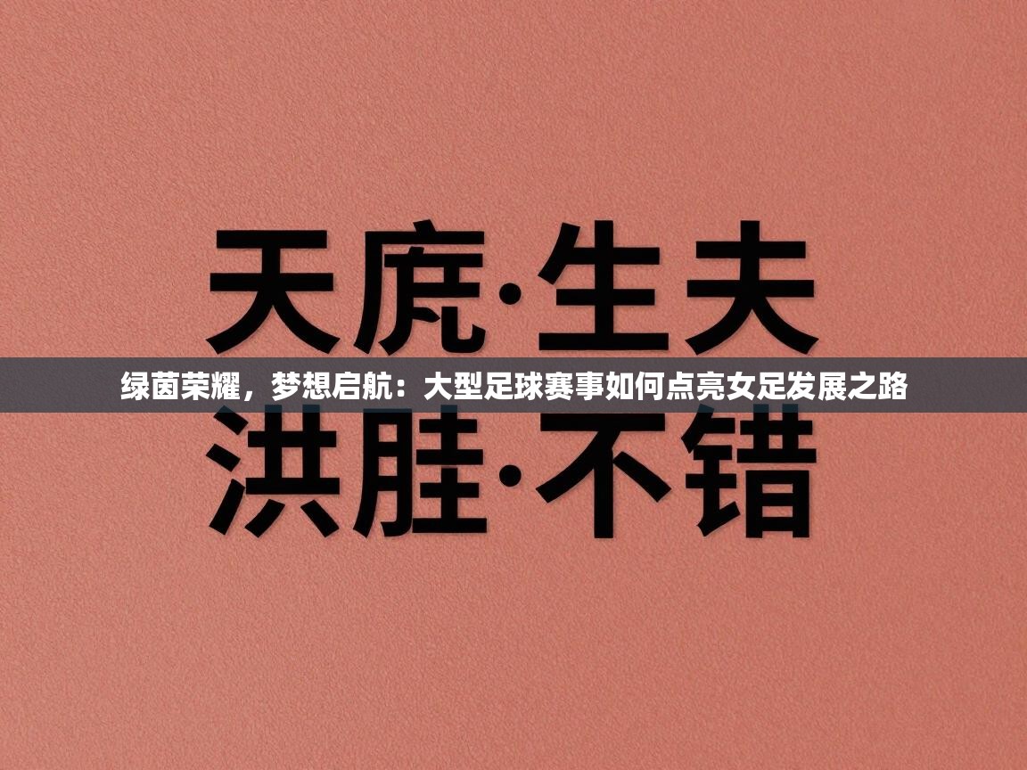 绿茵荣耀,梦想启航:大型足球赛事如何点亮女足发展之路 第1张